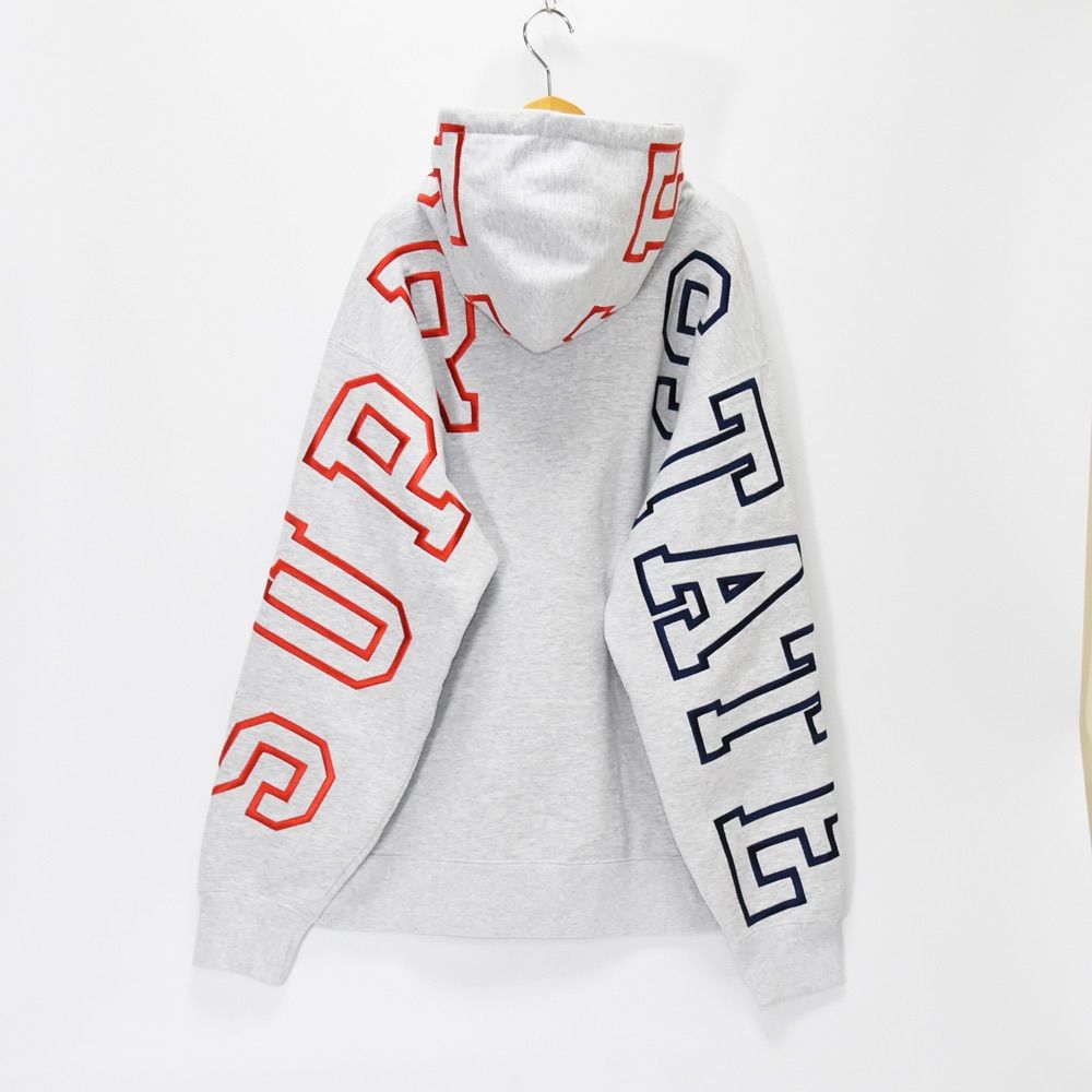 Supreme シュプリーム 22AW State Hooded Sweatshirt バックロゴ 刺繍 