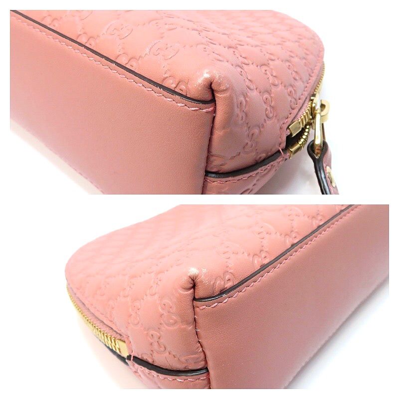 GUCCI グッチ マイクログッチシマ ポーチ 449893 ピンク GUCCI グッチ マイクログッチシマ ポーチ 449893 ピンク - メルカリ