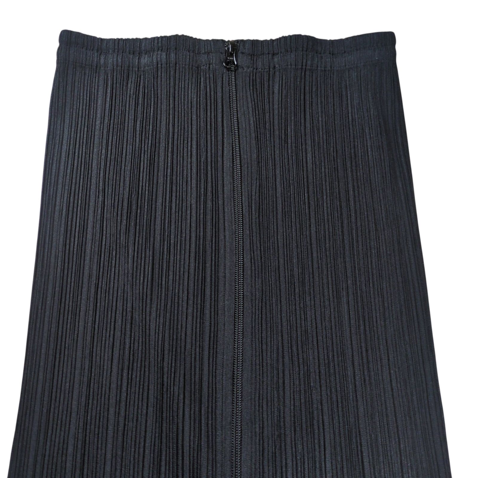 PLEATS PLEASE ロングスカート ダブルジップ グレー サイズ4 PLEATS PLEASE ISSEY MIYAKE