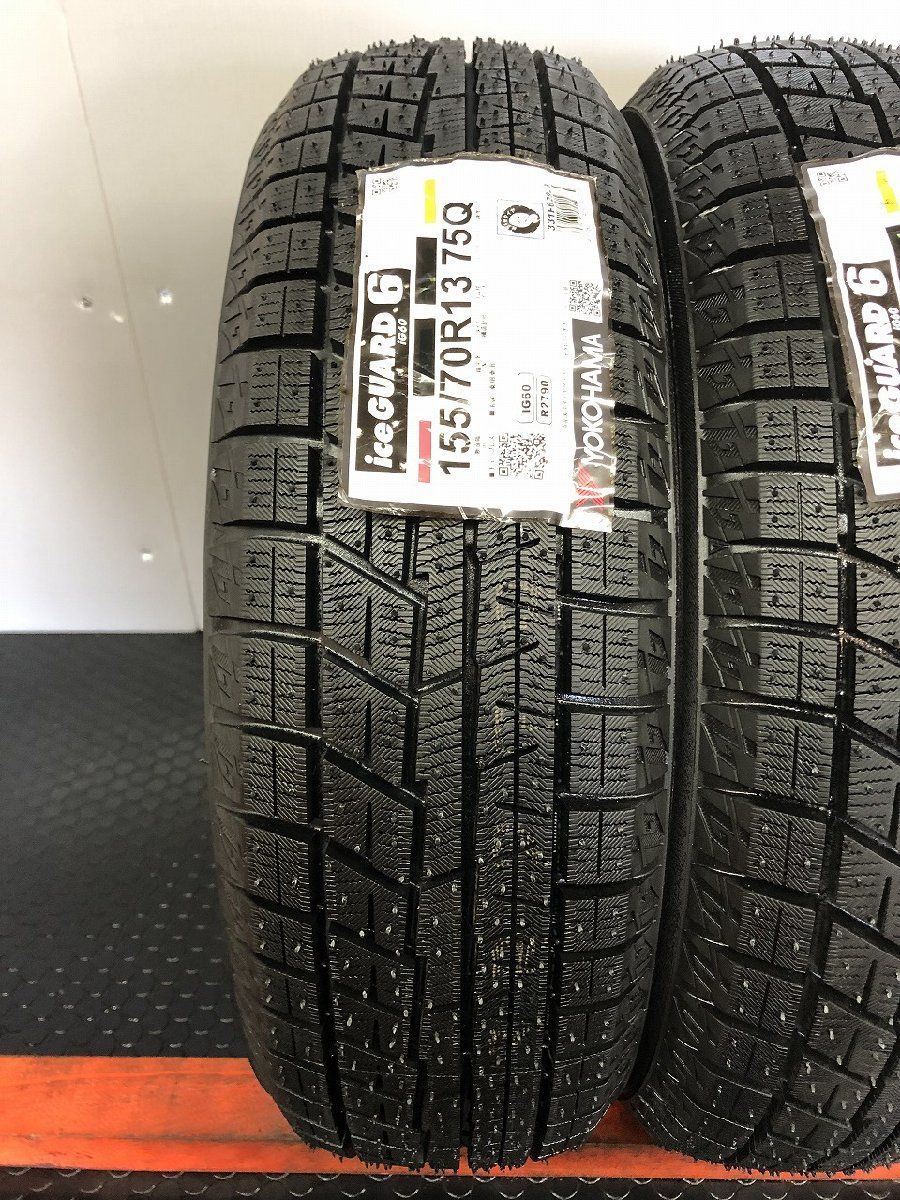 製 YOKOHAMA ice GUARD iG60 155 70R13 13インチ スタッドレス 4本 ピクシスエポック ミライース タウンボックス等 STO031