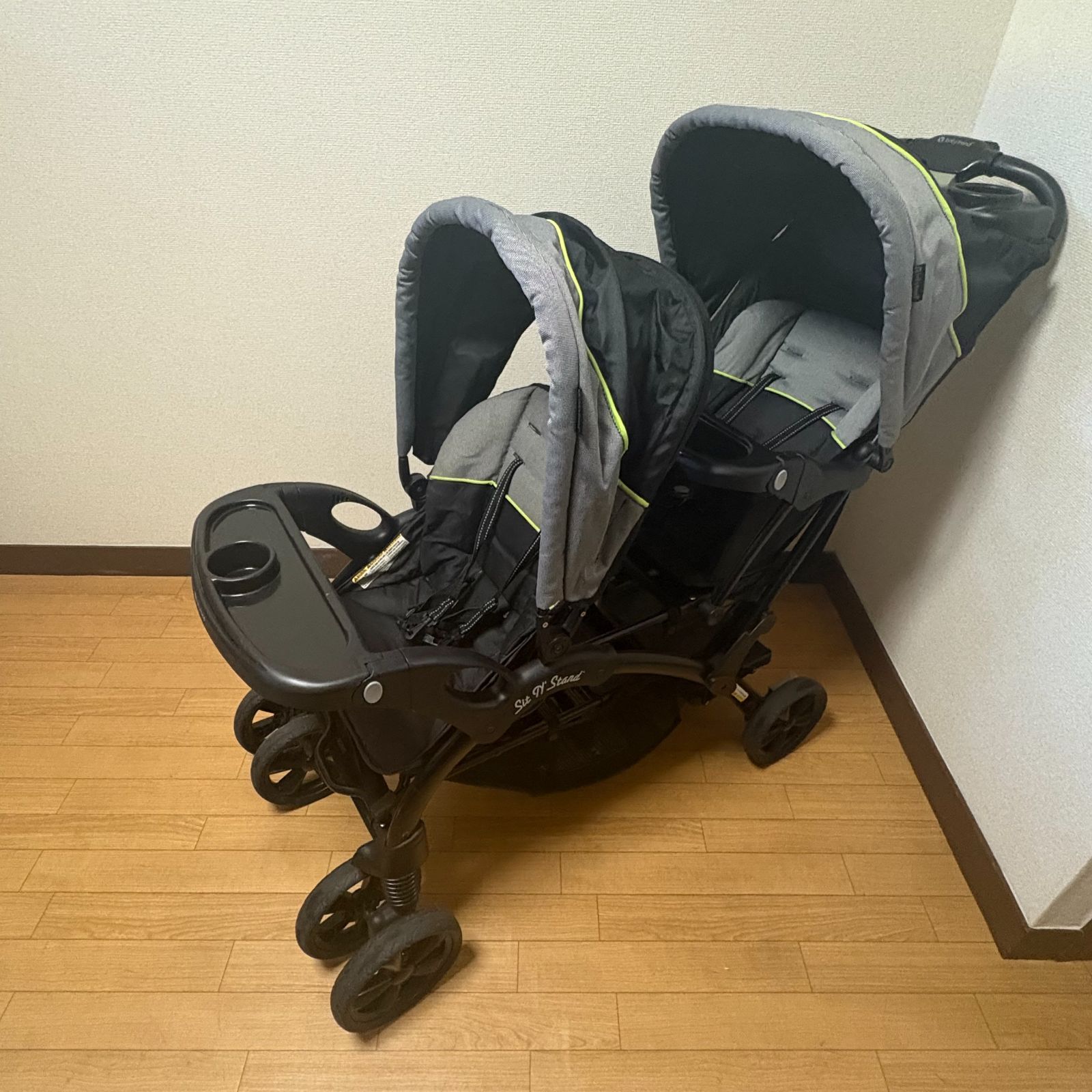 ベビートレンド 縦型 2人乗りベビーカー シットアンドスタンド 