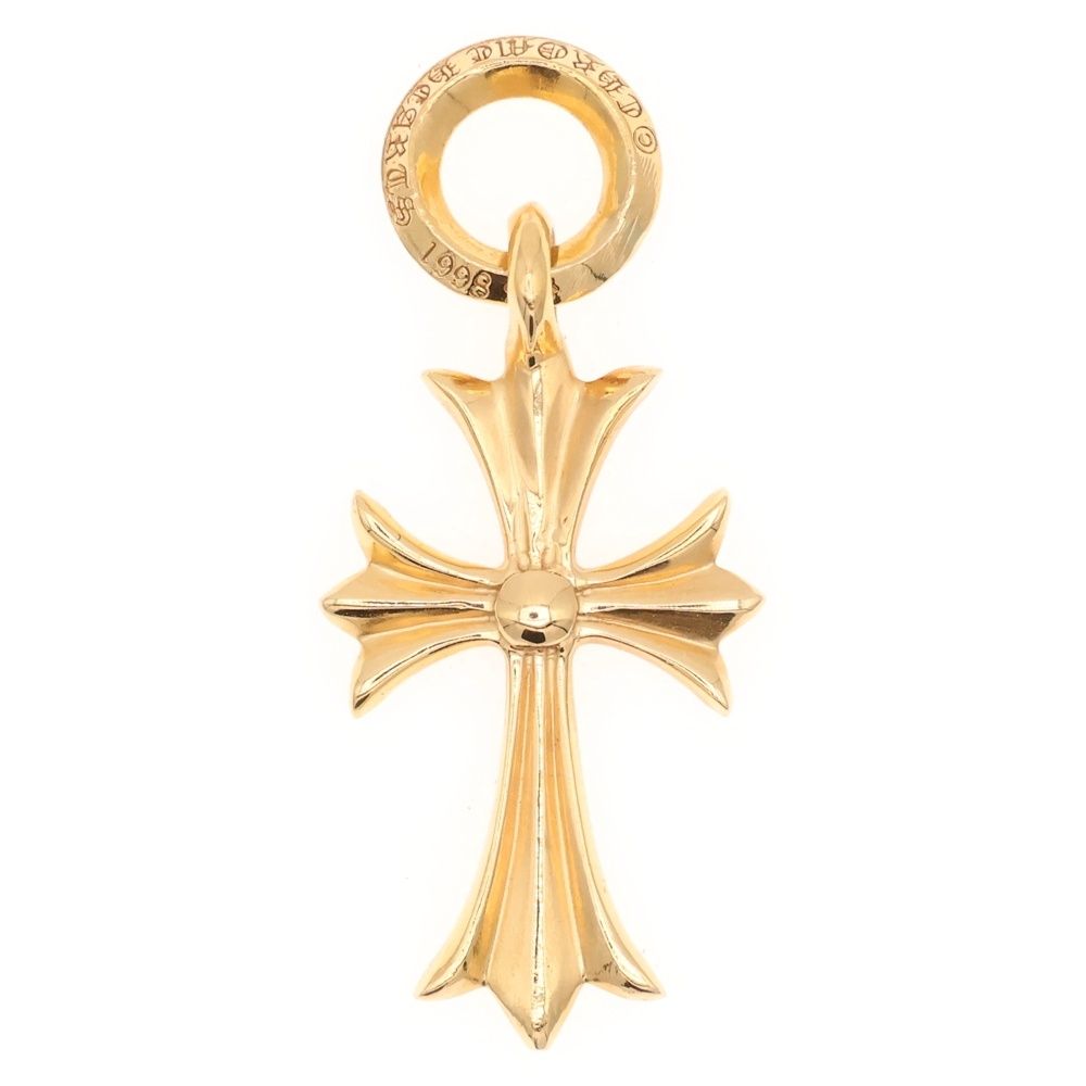 22K ゴールド クロスペンダント CHROME HEARTS (クロムハーツ) 22K TINY CH CROSS タイニーCH