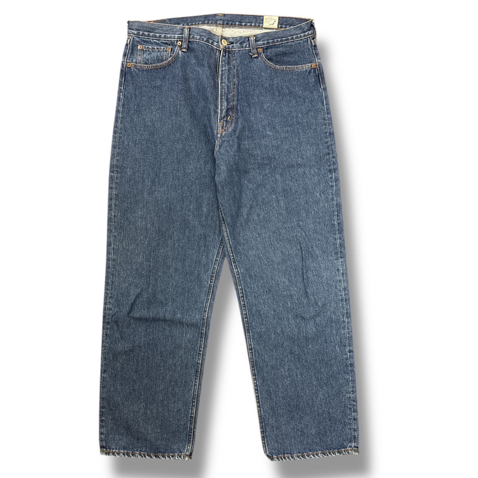 orSlow × BEAMS Dad's Denim Pants BLUE