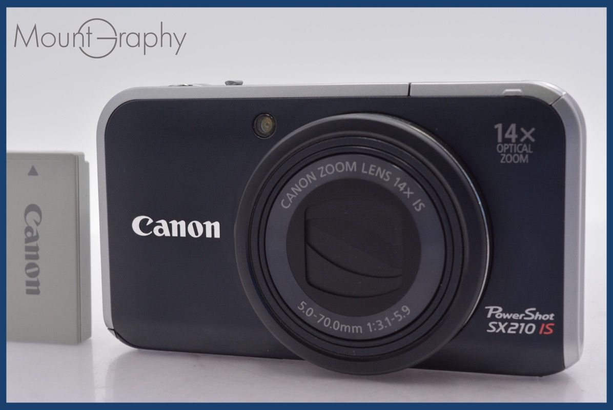キヤノン Canon PowerShot SX210 IS 14x バッテリー付属 ☆完動☆同梱
