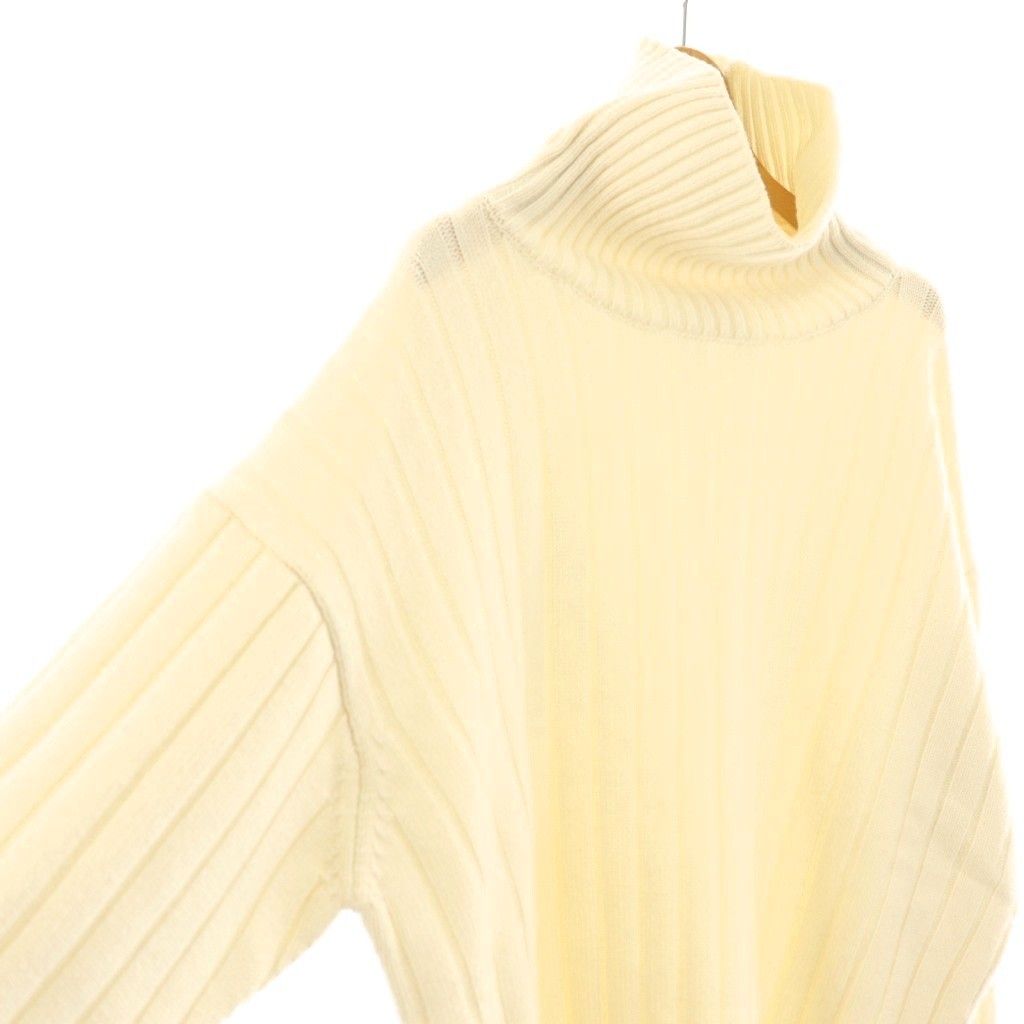 エブール ebure Low Gauge Cashmere Turtle Neck Pullover
