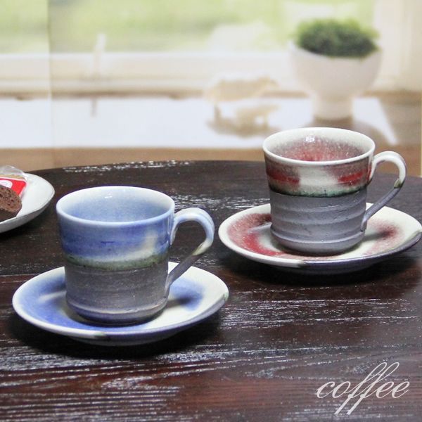 岡歩さん 岡モータース カラフルな顔デザインの陶器カップ おしゃれな