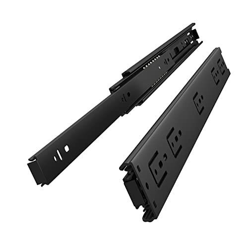 250mm_黒い２セット VADANIA スライドレール 250mm 3段引 VA1245 diy 引き出しスライドレール 左右1セット