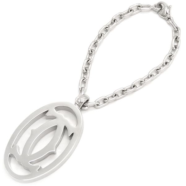 カルティエ Cartier キーホルダー マストライン 2Cロゴ メタル