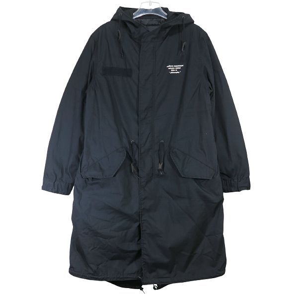 uniform experiment ユニフォームエクスペリメント 18AW ALPHA M-51 MODS COAT UE-189123 アルファインダストリーズ ブラック モッズコート サイズ3 octk