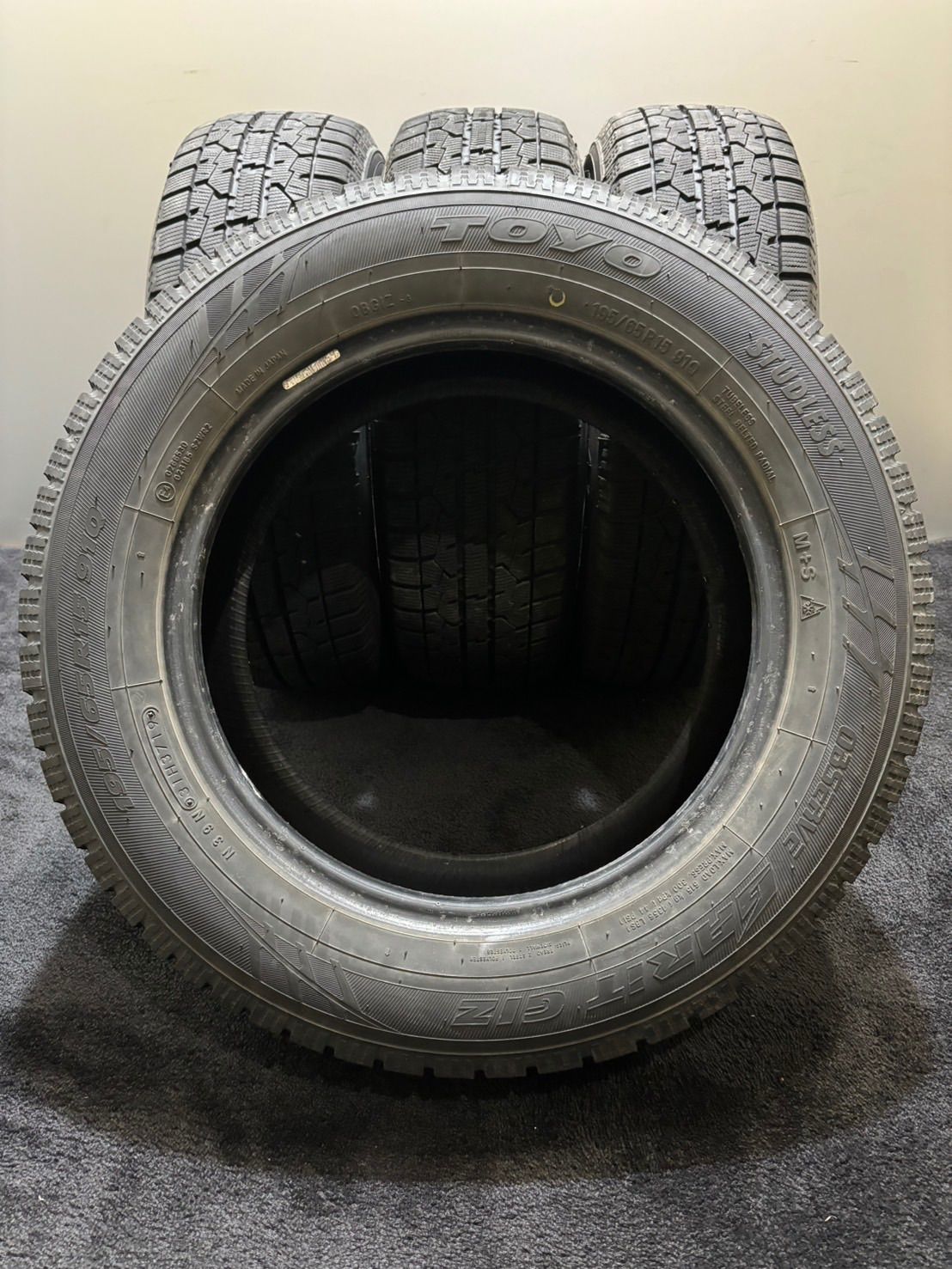 ☆195/65R15 TOYO/GARIT GIZ 19年製 スタッドレス 4本 ノア ヴォクシー