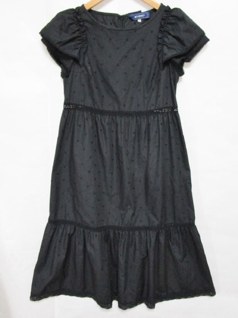 M's GRACY ワンピース　ティアード　ブラック　38 M'S GRACY 美品/エムズグレイシー フォーマルワンピース 表記 40
