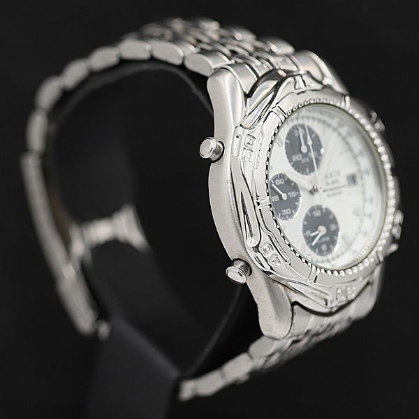 セイコー アルバ カリブ クロノグラフ Y182-6C00 QZ シルバー