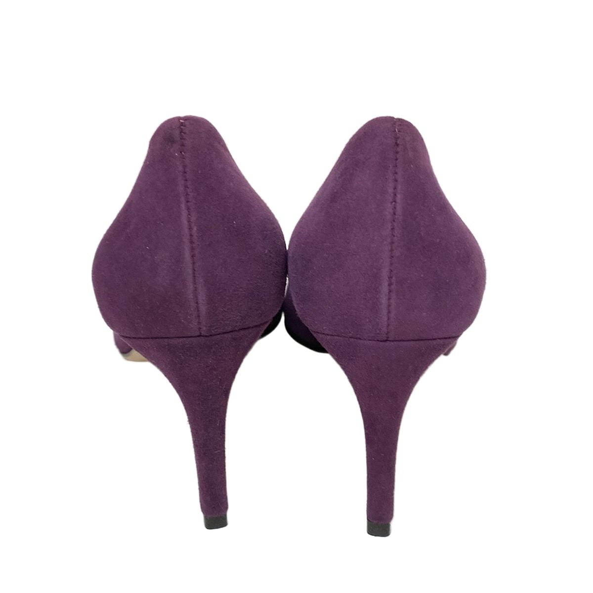 □希少□ Ferragamo ハイヒール スエード ファスナー ブラック 1700A  