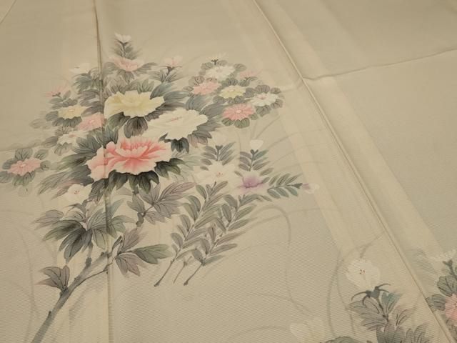 平和屋着物＊夏物　訪問着　絽　草花文　正絹　逸品　AABC3431jd 平和屋着物＊夏物 訪問着 絽 草花文 正絹 逸品 AABC3431jd - メルカリ