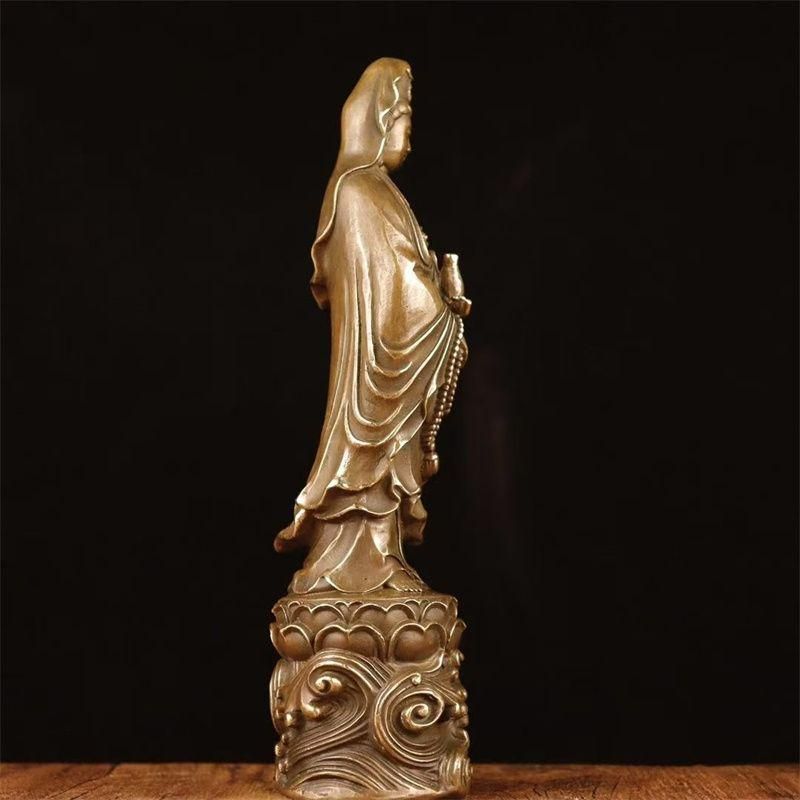銅製 仏像 浄水観音菩薩仏像 仏間供養 銅製品 工芸品 置物 銅製 仏像 浄水観音菩薩仏像 仏間供養 銅製品 工芸品 置物