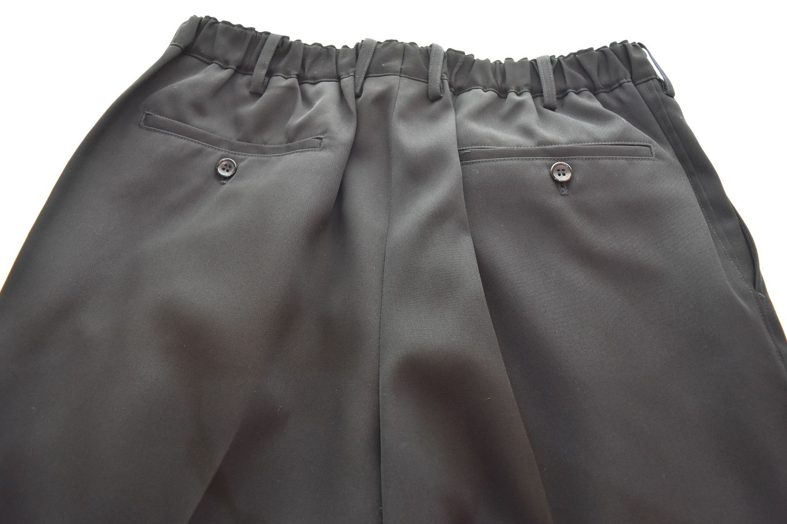 グラフペーパー Graphpaper 23 SS Scale Off Wool Tapered Slacks パンツ GM 231-40169 B ボトムスその他 ブラック 2 103 MB-620