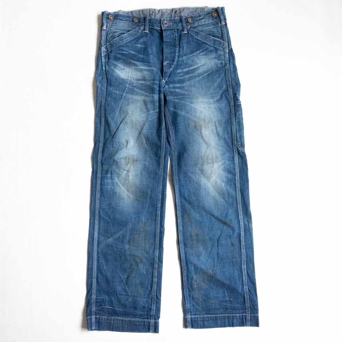 rrl デニム ペインターパンツ usa製 サスペンダー シンチバック