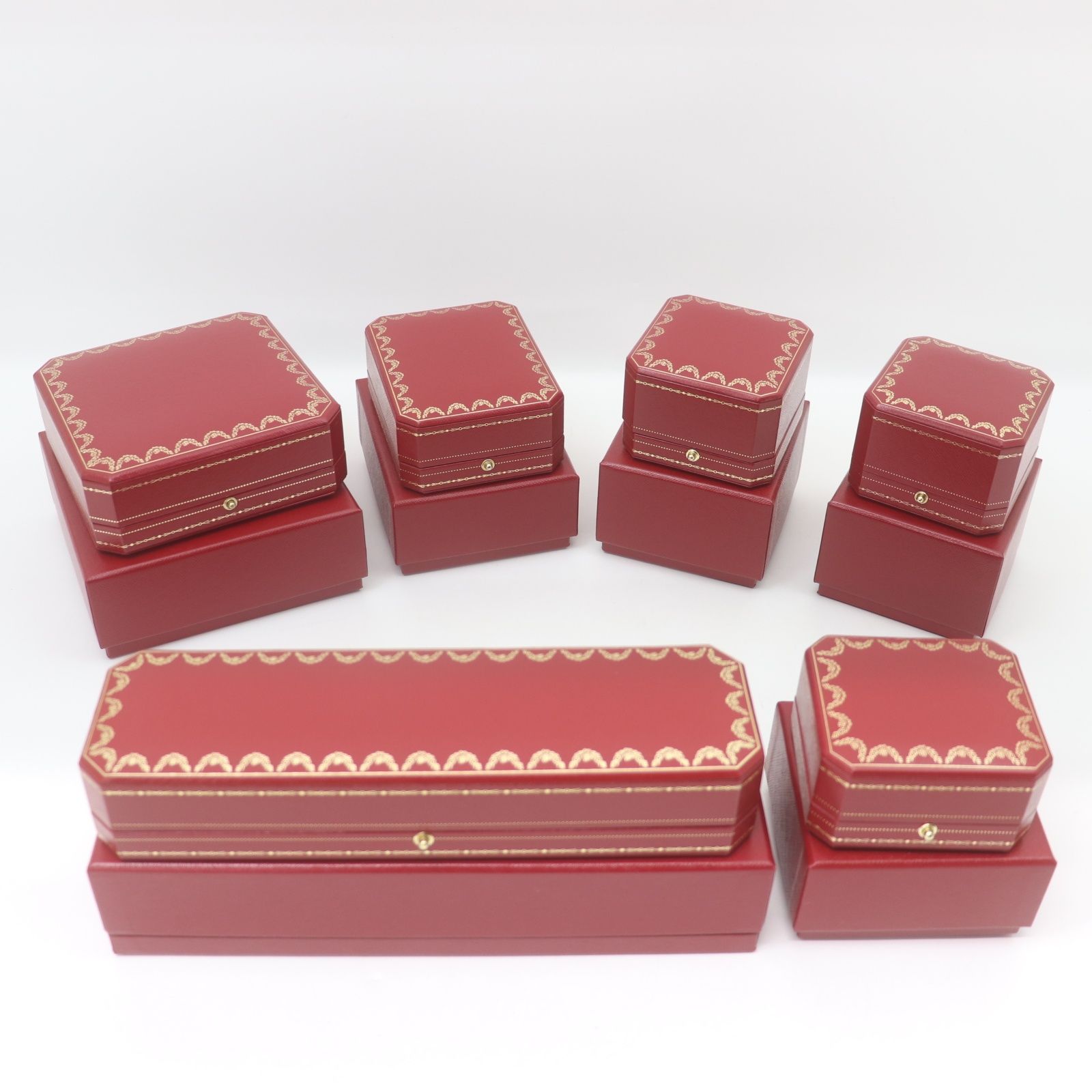ITJNAUHJPBH4 Cartier カルティエ リング箱3点 ネックレス箱1点 