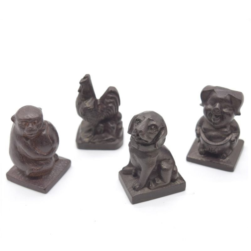 希少！　森清　木彫り　十二支　置物　骨董　レトロ　 木製 希少！ 森清 木彫り 十二支 置物 骨董 レトロ 木製 - メルカリ