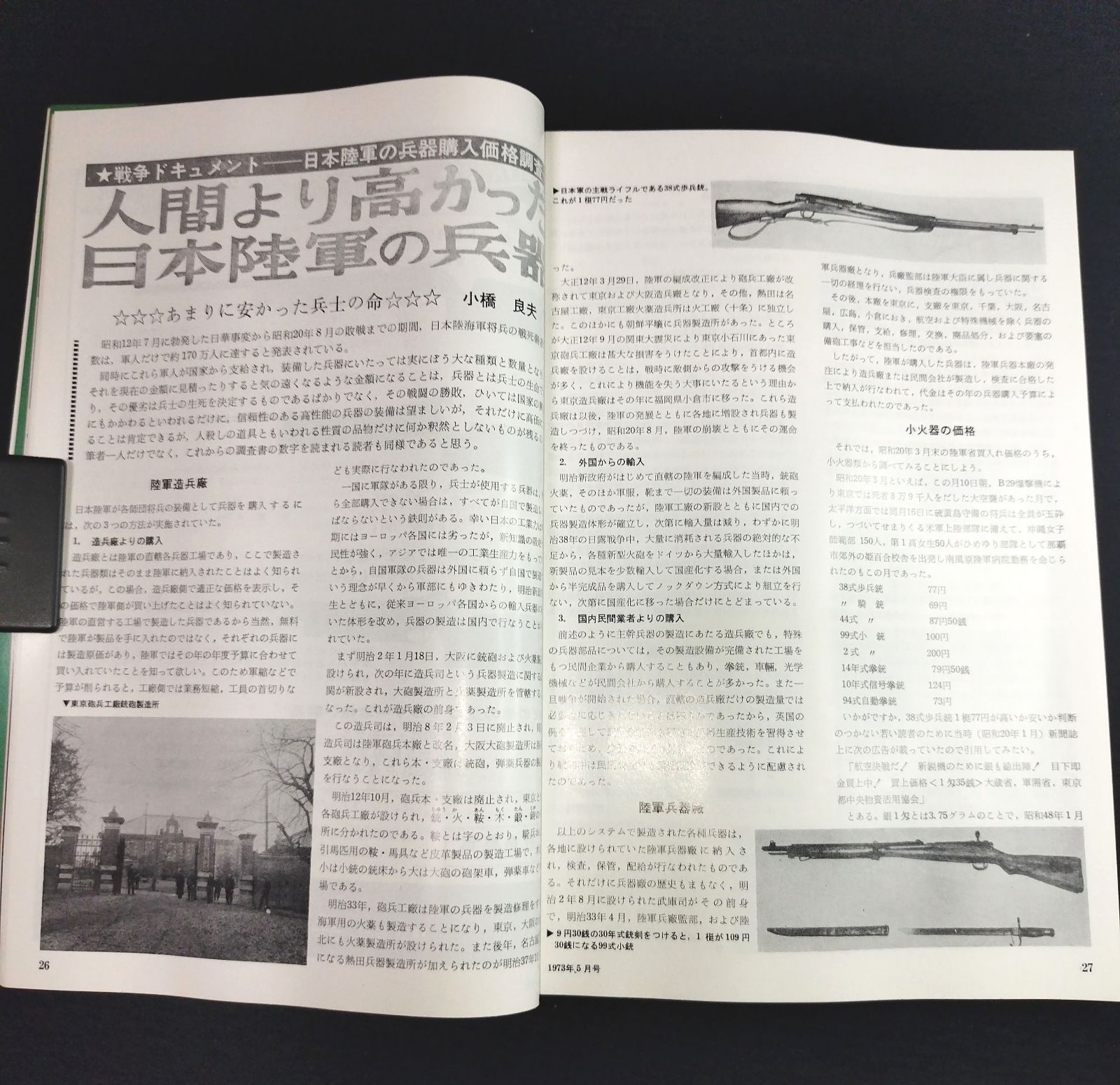 昭和レトロ 雑誌◇GUN◇銃・射撃・狩猟 1973年写真多数 武器