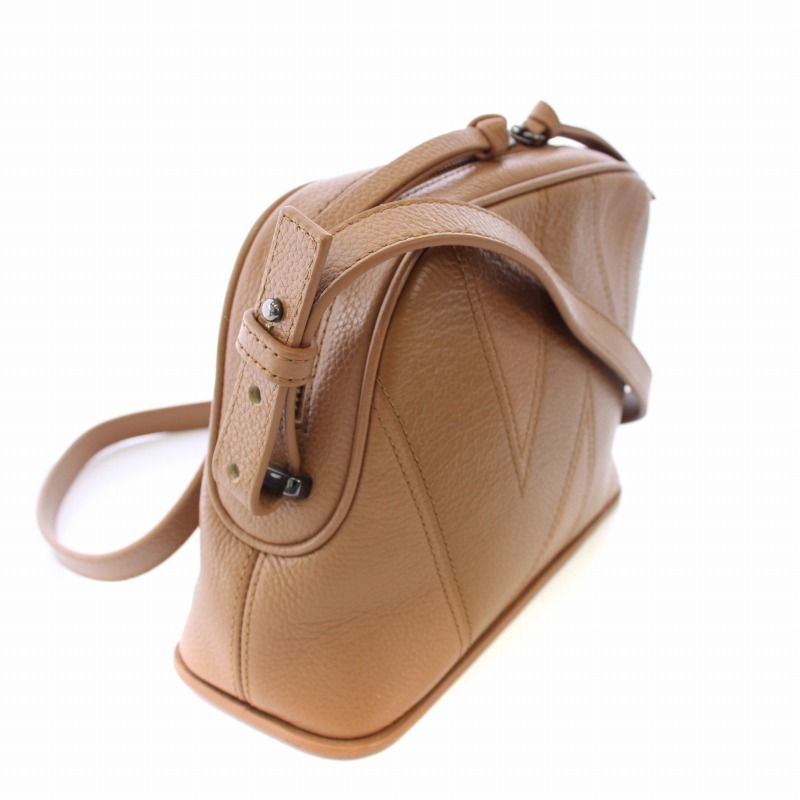 マックスマーラ　ショルダーバッグ　鍵付き　ロック付き　レザー　ダークブラウン Max Mara(マックスマーラ) ショルダーバッグ・ポシェット