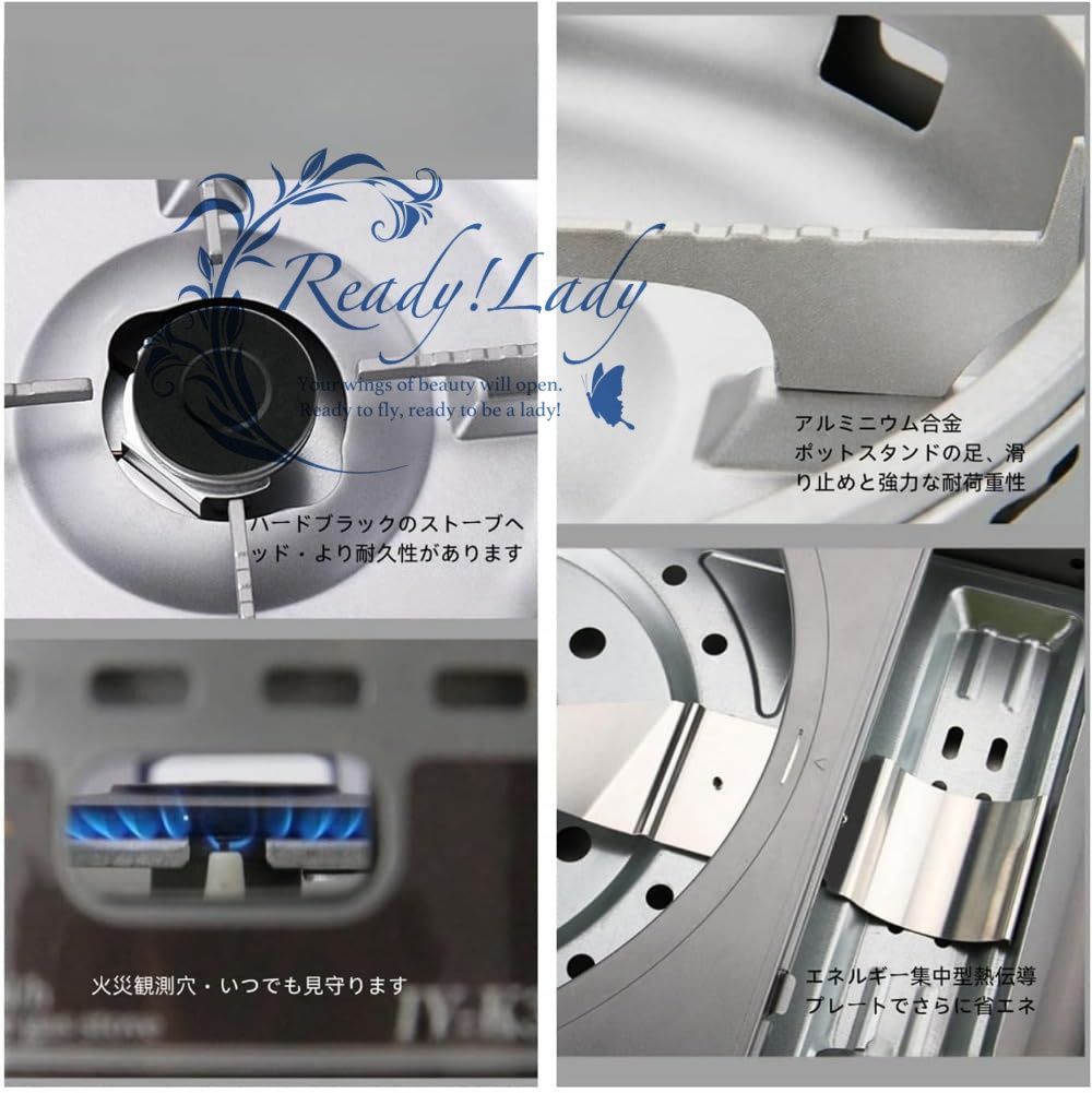 カセットコンロ アウトドア用多機能鍋 グリル鍋2 in 1 ポータブル ガスカード磁気調理器強力な火力 急速加熱ヒーター 屋内と屋外 コマーシャル 家庭用 キャンプ カセットコンロ 元陽火鍋 SKLAD-KIRPICHA_RU