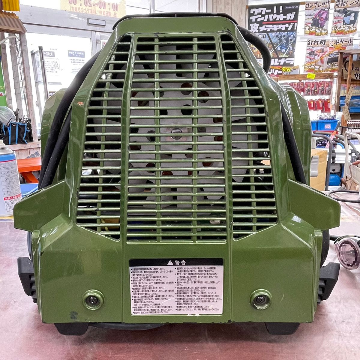 美品】HIKOKI 高圧コンプレッサー EC1245H3 限定色フォレストグリーン 