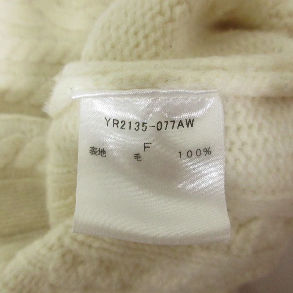 美品 21AW yori ヨリ ケーブルニット セーター YR2135-077AW アイボリー レディース 古着 中古 美品 21AW yori ヨリ ケーブルニット セーター YR2135-077AW