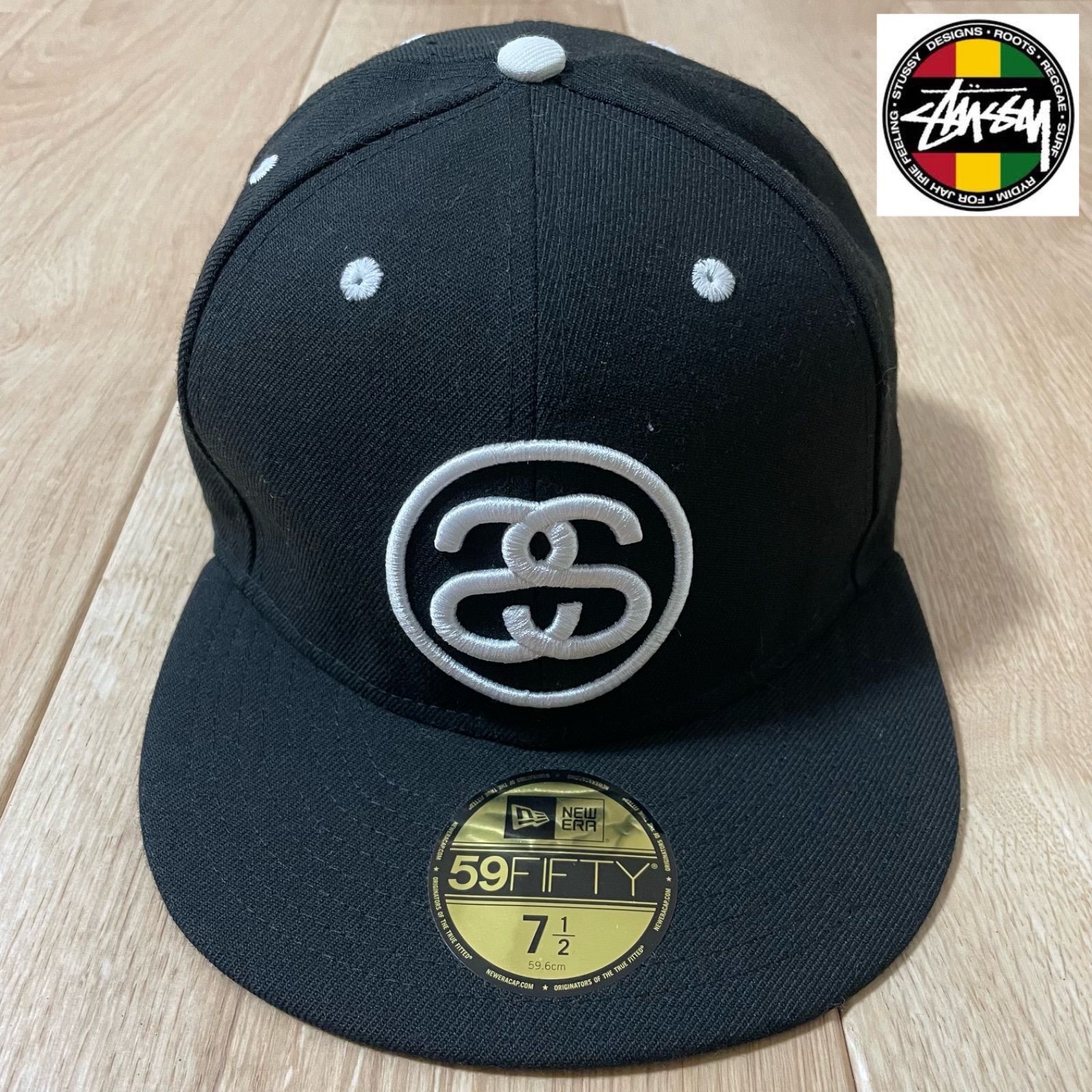 STUSSY SS LINK NEW ERA CAP 59.6cm - メリカルくんのメルカリ店