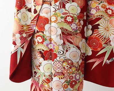 振袖 身長147-162cm 赤 re-057