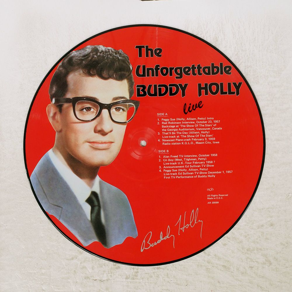 ヨーロッパ盤 BUDDY HOLLY/THE UNFORGETTABLE BUDDY HOLLY LIVE