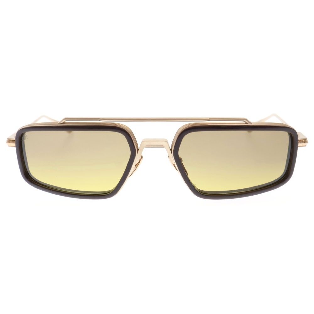 CHROME HEARTS クロムハーツ 61□20ー124 Eader ブレイスバースクエア サングラス アイウェア 眼鏡 マットゴールド