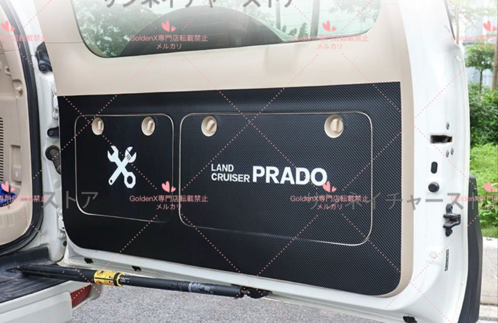 【送料無料】ランドクルーザープラド150系 PRADO リア ラゲッジ ドア 保護マット 3色