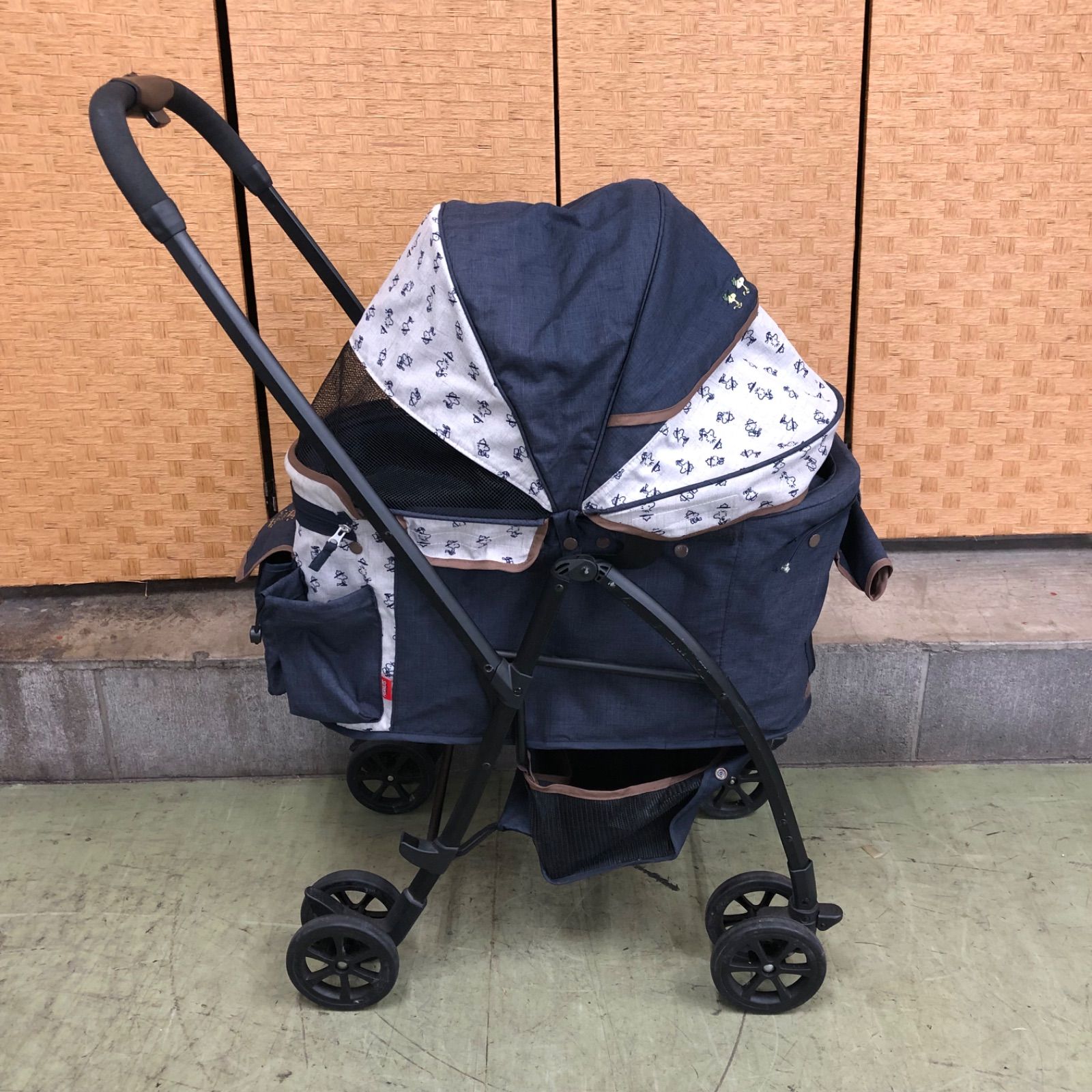 スヌーピー　ペットカート　ペットパラダイス スヌーピー ハンドフル ペットカート 《ハッピーダンス柄》 / PET