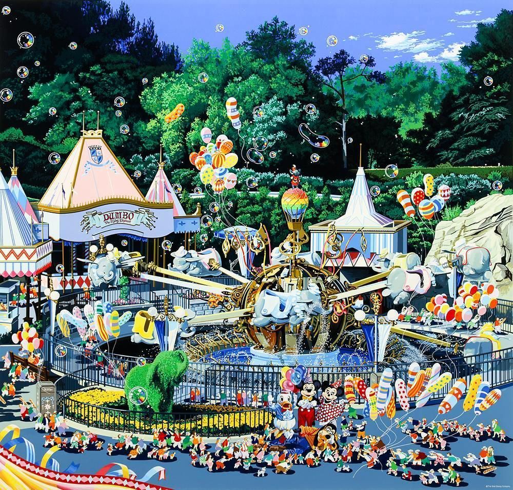 ヒロヤマガタ【ダンボ】 ディズニー シルクスクリーン 山形博導（ヒロヤマガタ） 「ダンボ II」 シルクスクリーン