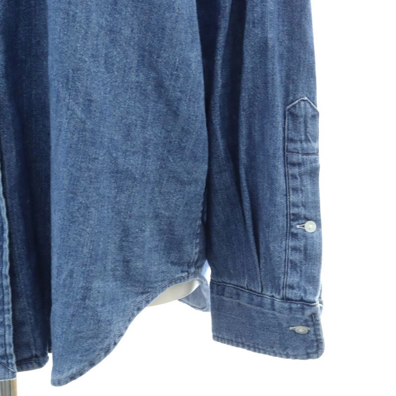 ミューズ ドゥーズィエム クラス　WASHED NORMAL シャツ　ブルー ミューズ ドゥーズィエム クラス MUSE de Deuxieme Classe 23SS DENIM