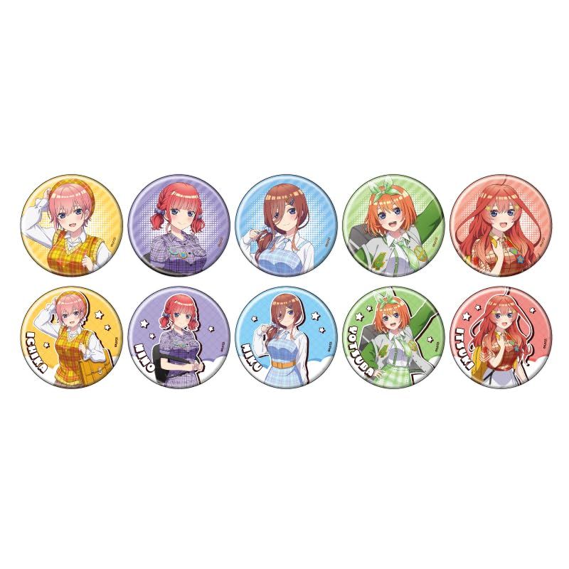 五等分の花嫁 03 アメリカンポップver. 描き下ろしイラスト 缶バッジ 10個入りBOX