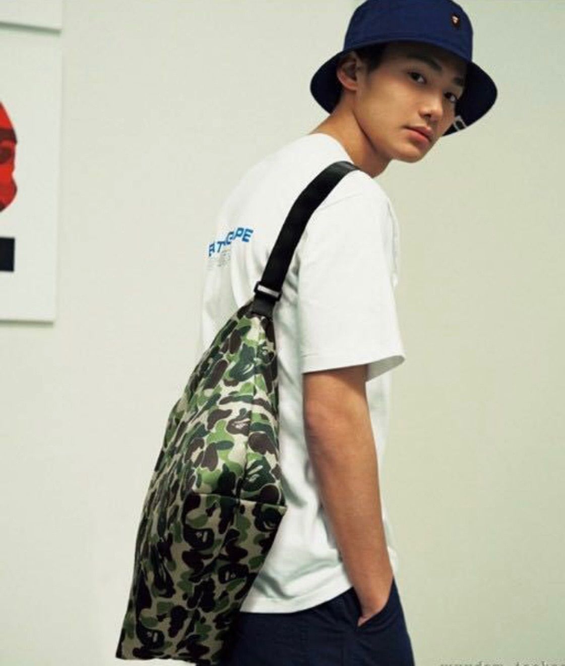 BAPE◇A BATHING APE／◇ショルダーバッグ／迷彩◇付録品