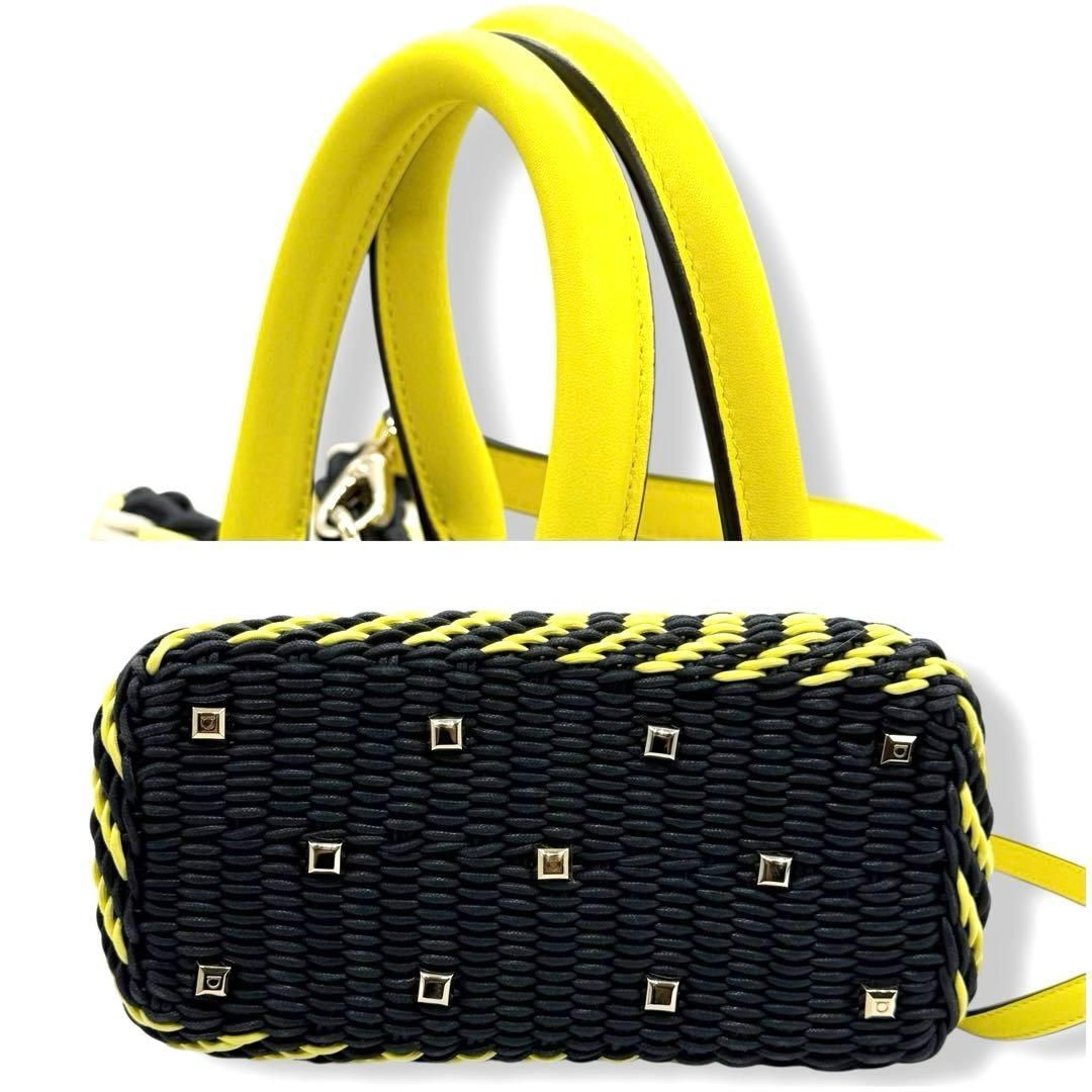 未使用 フェラガモ スタジオボックス 2way かごバッグ トートバッグ