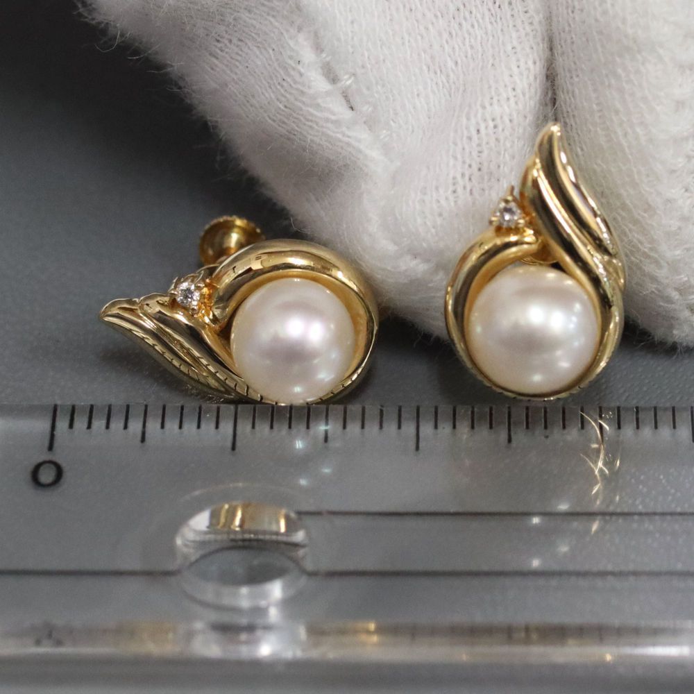 田崎真珠 K18 イヤリング 新 デザイン