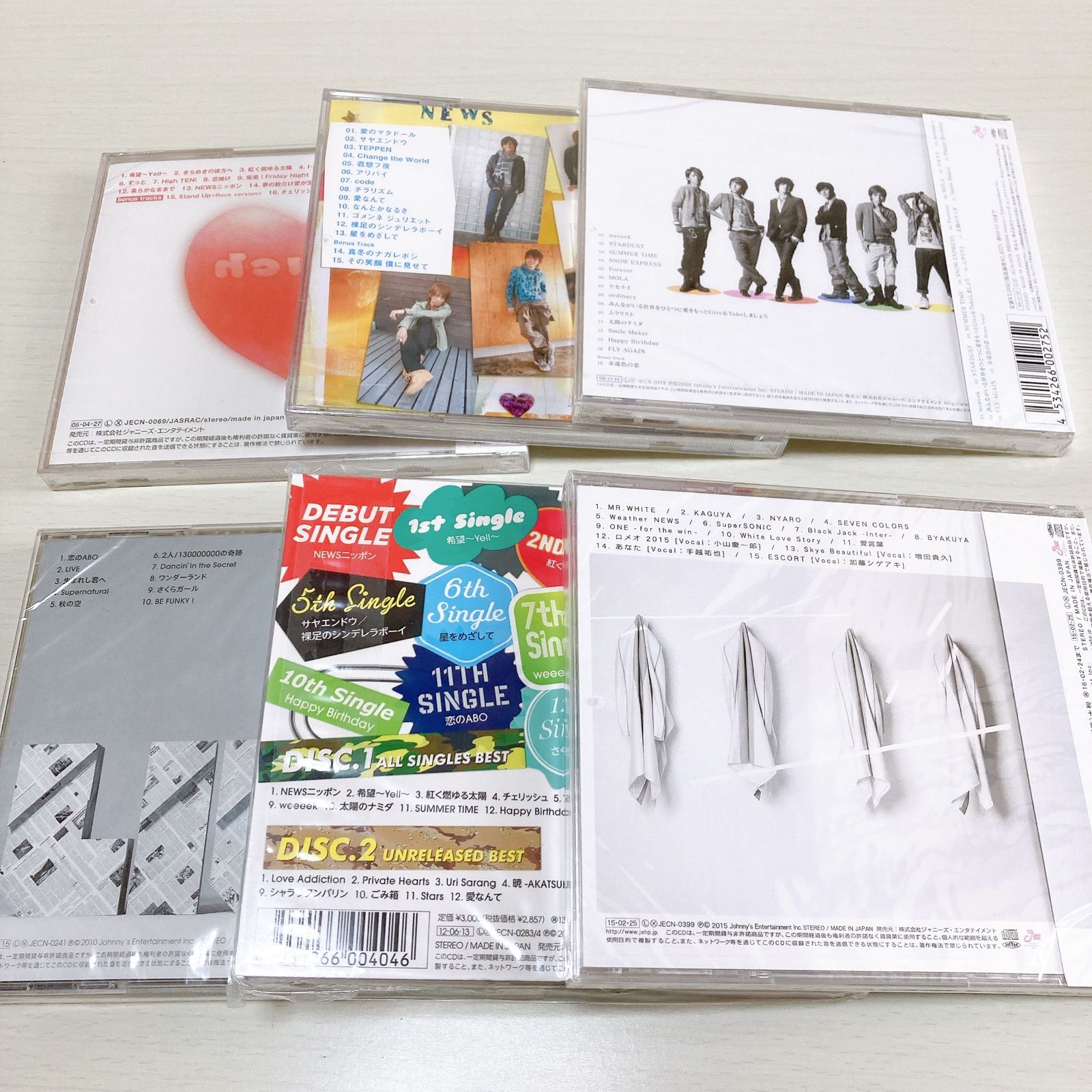 新品 NEWS CD まとめて 6枚セット ジャニーズ - メルカリ