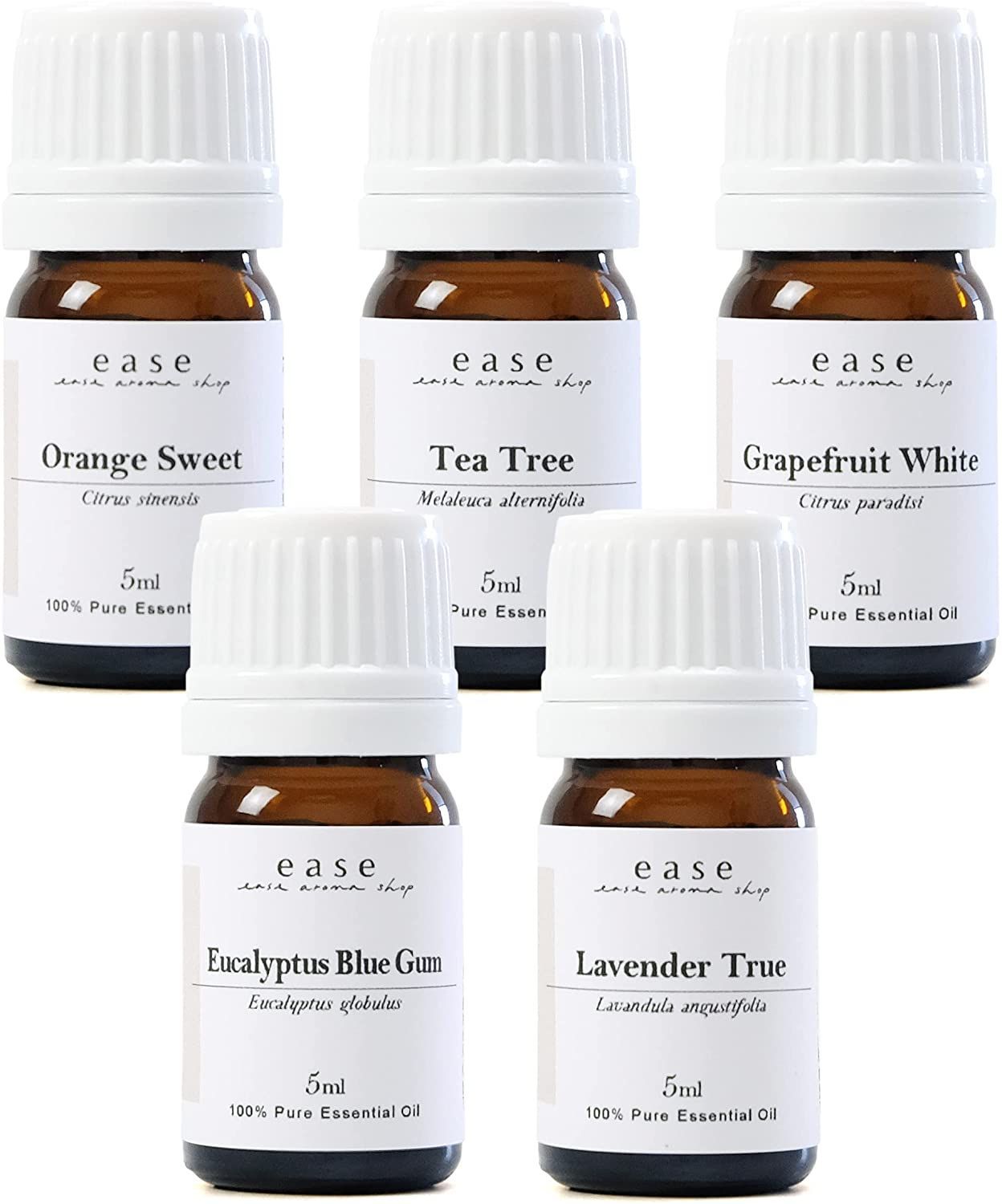 ease エッセンシャルオイル 5ml 5本セット はじめてのアロマ