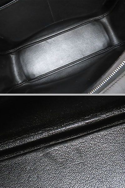 【美品】エルメス　HERMES　プリュム 35　ハンドバッグ　ビジネスバッグ　ブリーフケース　書類かばん　ブラック　シルバー金具　ボックスカーフ