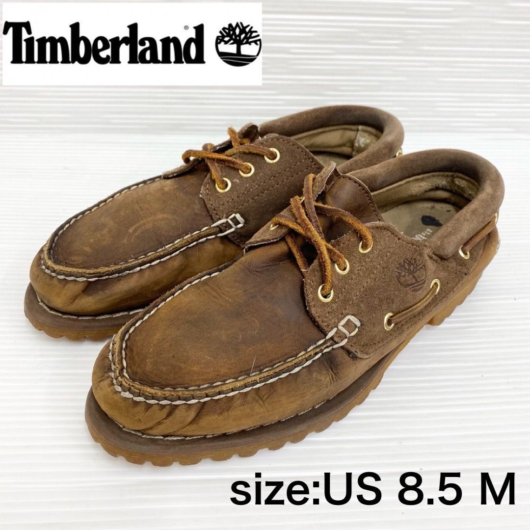 Timberland 3eye ベージュ スエード デッキ US古着 Timberland 3eye Classic Lug A15XX ティンバーランド 3
