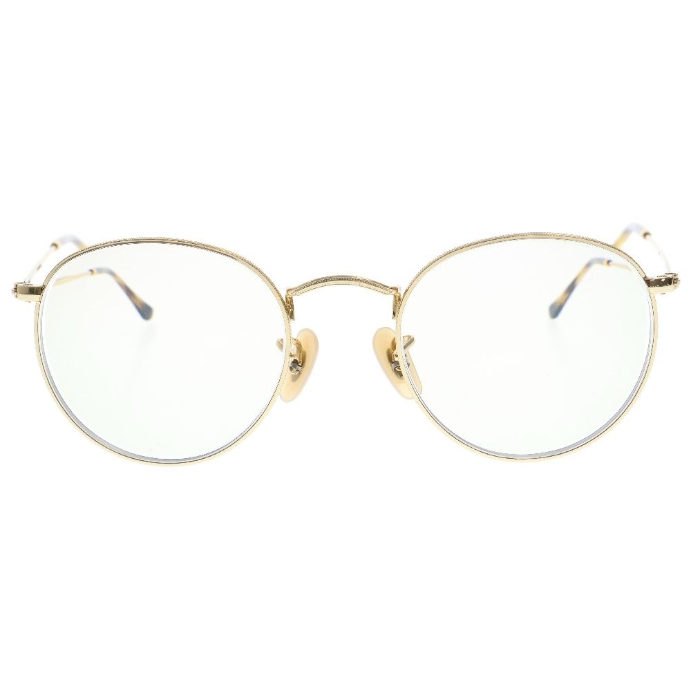 Ray Ban (レイバン) ROUNDMETAL ラウンドフレーム ゴールドメガネ 眼鏡 サングラス RB3447V