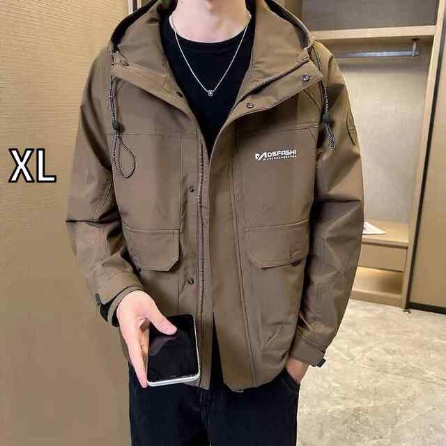 [XL]メンズ 服 シンプル ファッション オシャレ 大人 かっこいい 大きいサイズ ストリート 紳士服 スプリング ジャケット スタンドカラー カジュアル シンプル ハイエンド