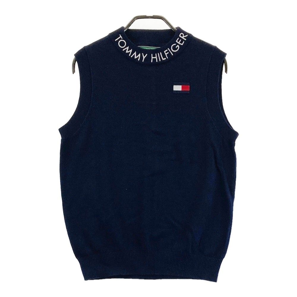 サイズ：L TOMMY HILFIGER GOLF トミー ヒルフィガーゴルフ  ウール混 ニットベスト  ネイビー系 [240101269270] ゴルフウェア レディース ストスト