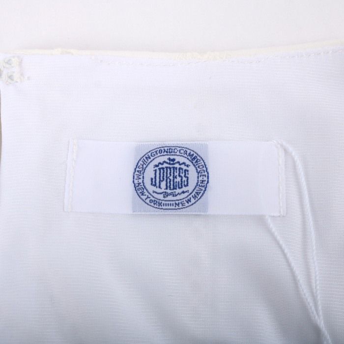 J.PRESS - ジェイプレス ブラウス シャツ トップス フレンチ袖 レース 未使用品 レディース Mサイズ ホワイト J.PRESS ジェイプレス ブラウス シャツ トップス フレンチ袖 レース 未