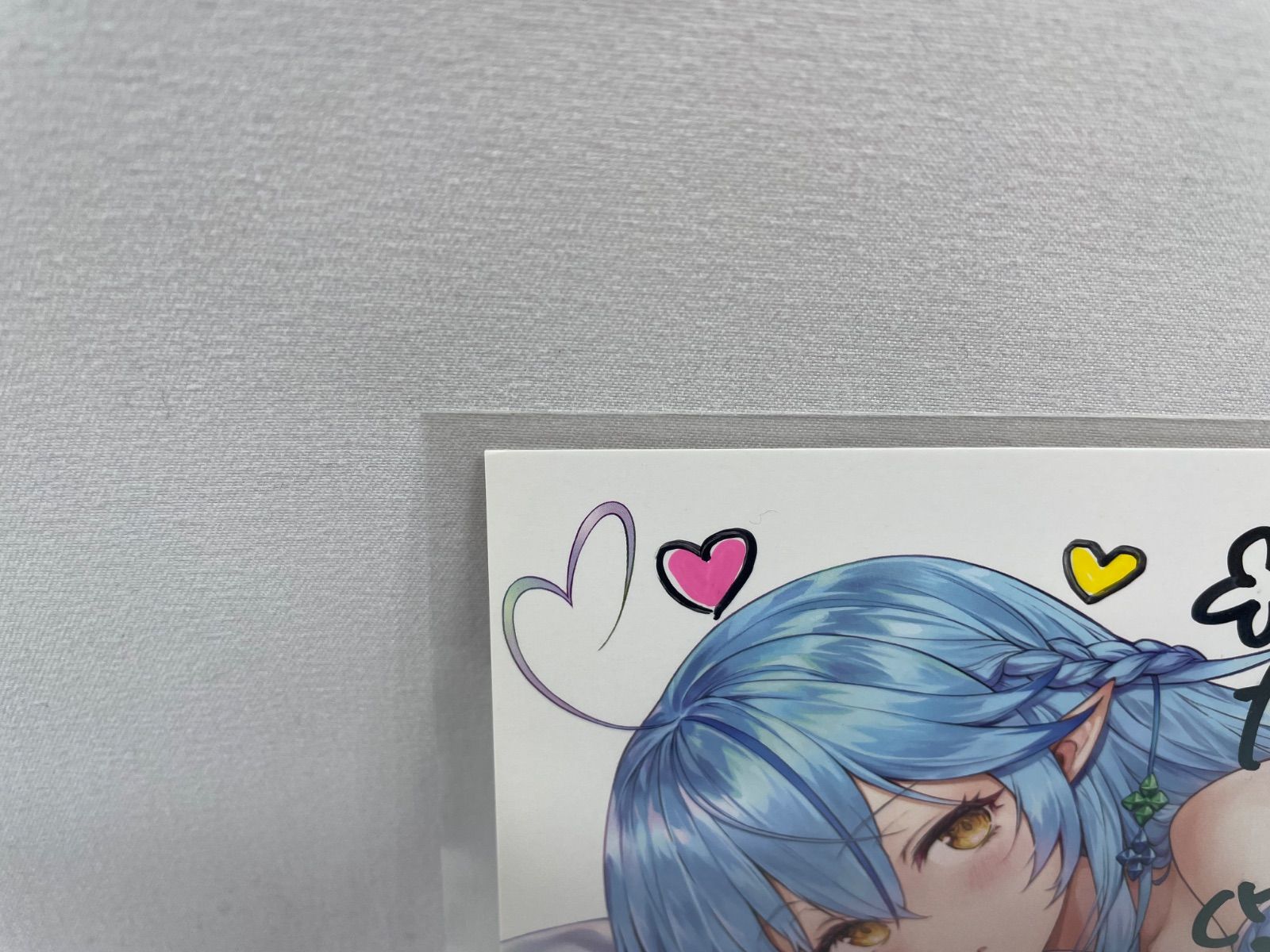 A1847 ホロライブ 雪花ラミィ 誕生日記念 2020 直筆 ポストカード