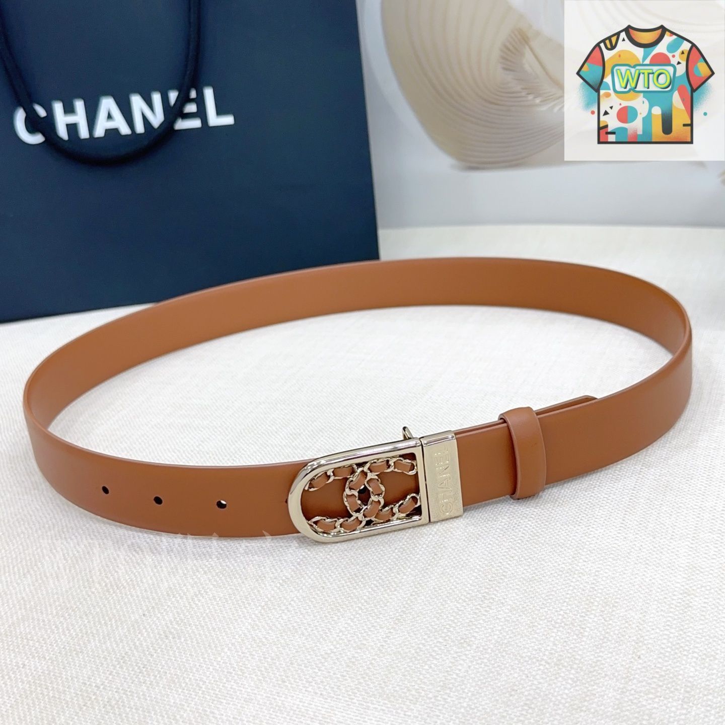 今日特価】Chanel ダブルフェイスレザーベルト-2 - メルカリ